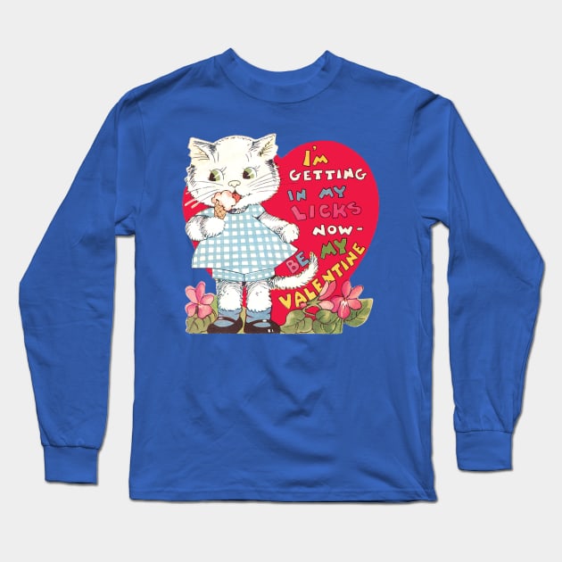 Retro Valentine's Day Heart Long Sleeve T-Shirt by MasterpieceCafe